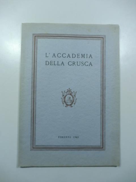 L' accademia della Crusca - Giovanni Grazzini - copertina