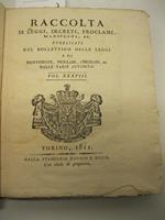 Raccolta di leggi, decreti, proclami, manifesti ec pubblicati nel Bollettino delle leggi e di provvidenze, proclami, circolari ec delle varie autorita', vol. XXXVIII