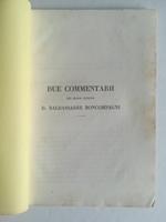 Due commentarii del Signor Principe D. Baldassarre Boncompagni