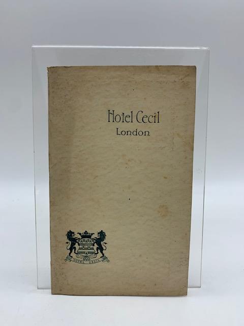 The Hotel Cecil, London (Catalog) - copertina
