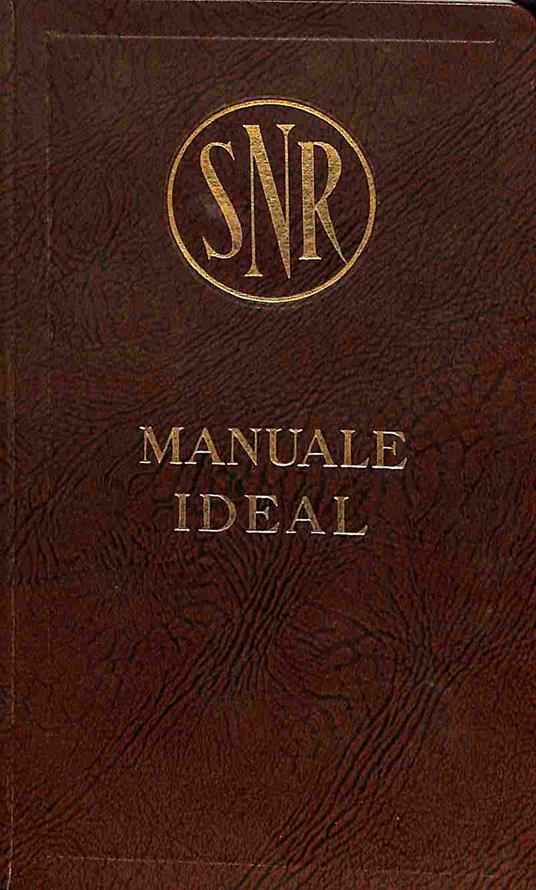 Manuale Ideal. Societa' nazionale dei radiatori - copertina