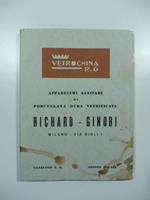 Apparecchi sanitari di porcellana dura vetrificata Richard Ginori, Milano. Catalogo n.11