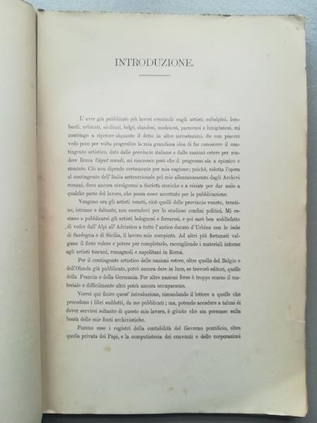 Artisti veneti in Roma nei secoli XV, XVI e XVII. Studi e ricerche negli Archivi romani