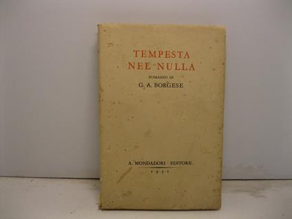 Tempesta nel nulla - Giuseppe A. Borgese - copertina