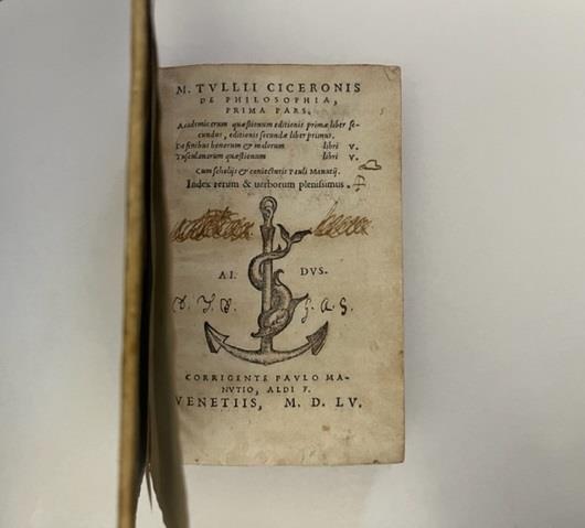 M. Tullii Ciceronis De philosophia prima pars. Academicarum quaestionum editionis primae liber secundus, editionis secundae liber primus