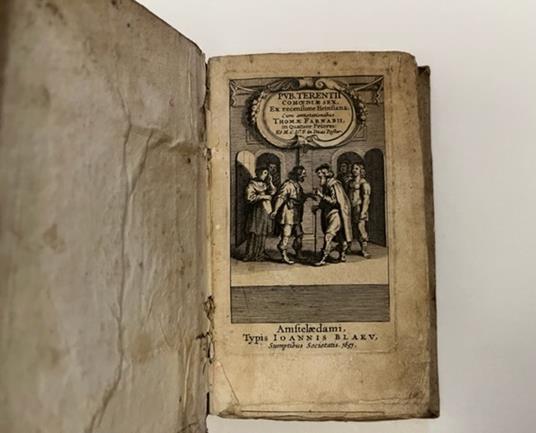 Pub. Terentii Comoediae sex ex recensione Heinsiana cum annotationibus Thomae Farnabii in quatuor priores - P. Afro Terenzio - copertina
