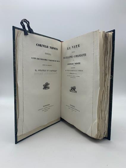 Le vite degli eccellenti comandanti di Cornelio Nepote. Traduzione di Pier Domenico Soresi - Cornelio Nepote - copertina
