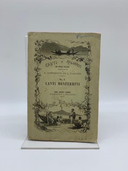 Canti popolari monferrini. Raccolti ed annotati - Giuseppe Ferraro - copertina