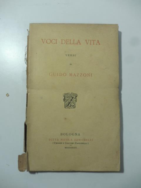 Voci della vita. Versi