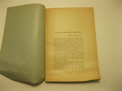 Sui doveri della guerra. Lettera dell'on. Nitti agli elettori del collegio di Muro Lucano (3 giugno 1915) - Francesco Nitti - copertina