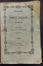 Storia della economia pubblica in Italia ossia epilogo critico degli economisti italiani