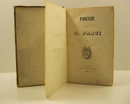 Poesie di G. Prati. I ( - II - III - IV - V ) - Giovanni Prati - copertina