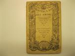 Degli amori di Abrocome ed Anzia. Libri V tradotti da Anton Maria Salvini. Nuova accurata edizione del testo del Salvini con l'aggiunta in fine delle emendazioni di Ennio Quirino Visconti e con un'avvertenza dell'Editore Coll. 'Biblioteca rara pubbl