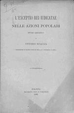 L' exceptio rei iudicatae nelle azioni popolari. Studio esegetico