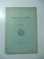 Libro di anniversari in volgare dell'Ospedale del Salvatore