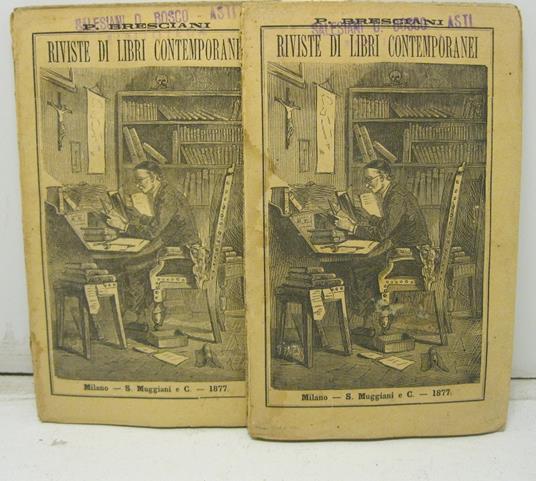 Riviste di libri contemporanei. Volume primo (-secondo) - Antonio Bresciani - copertina