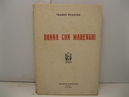 Donna con marenghi, ed altri ritratti umani - Mario Puccini - copertina