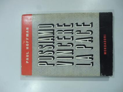 Possiamo vincere la pace - Paul Hoffman - copertina