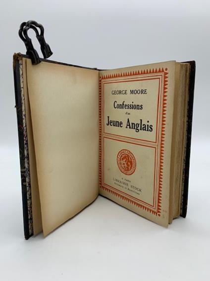 Confessions d'un Jeune Anglais - George Moore - copertina