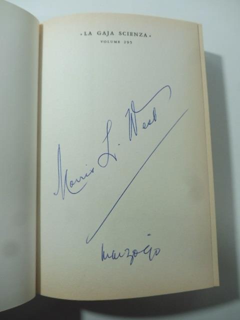 Lazzaro. Copia con firma dell'Autore (signed copy)
