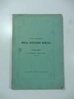 Storia diplomatica della questione romana. Parte terza. Il Barone Ricasoli (1861-62)