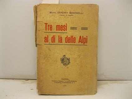 Tremesi al di la' delle Alpi - Geremia Bonomelli - copertina
