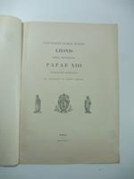 Sanctissimi Domini nostri Leonis divina providentia Papae XIII Constitutio apostolica de prohibitione et censura librorum
