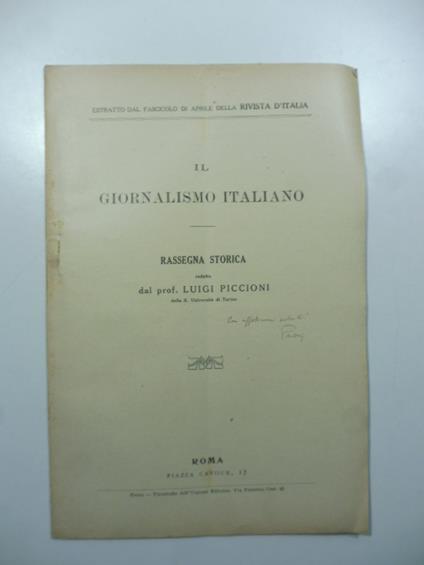 Il Precursore - Luigi Piccioni - copertina