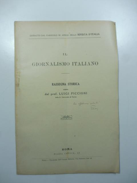 Il Precursore - Luigi Piccioni - copertina