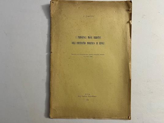 I principali massi erratici dell'Anfiteatro Morenico di Rivoli - Federico Sacco - copertina
