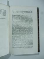 Sulle piante da foraggio spontanee in Toscana. Memoria del D. Gaetano Savi... (Stralcio da: Nuovo giornale de' letterati. N. 21. 1825)