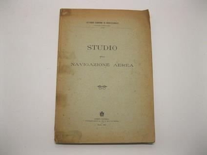 Studio sulla navigazione aerea - Vittorio Cordero Di Montezemolo - copertina