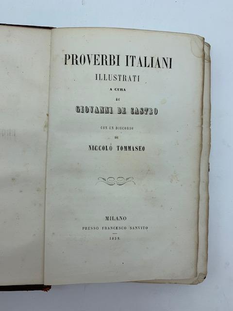 Proverbi italiani illustrati a cura di Giovanni De Castro