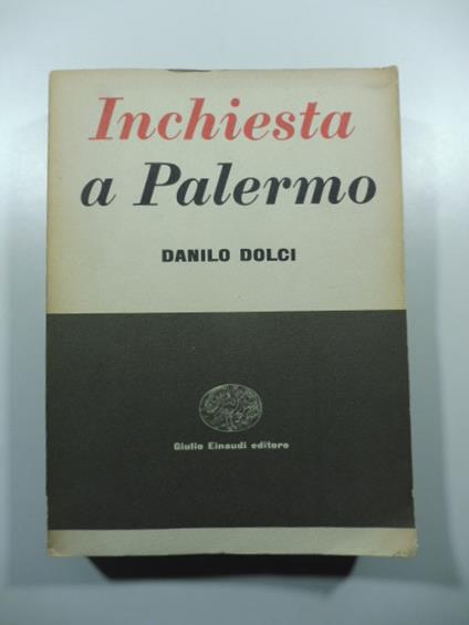 Inchiesta a Palermo - Danilo Dolci - copertina