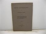 Note letterarie
