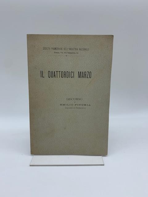 Il quattordici marzo. Discorso - Emilio Pinchia - copertina