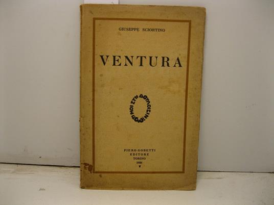Ventura - Giuseppe Sciortino - copertina