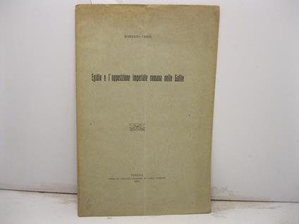 Egidio e l'opposizione imperiale romana nelle Gallie - Roberto Cessi - copertina