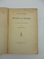 Moneta e prezzi ossia il principio quantitativo in rapporto alla questione monetaria