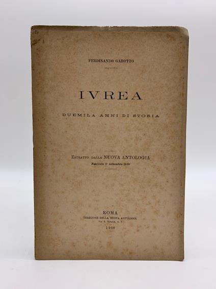 Ivrea. Duemila anni di storia - Ferdinando Gabotto - copertina