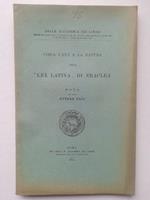 Circa l'eta' e la natura della Lex latina di Eraclea. Nota
