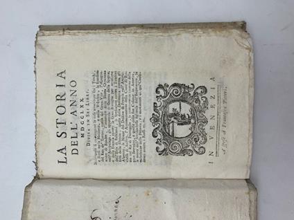 Storia dell'anno MDCCLXX divisa in sei libri - copertina