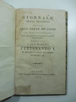 Giornale delle decisioni della Gran Corte de' Conti e di altri provvedimenti relativi all'applicazione de' principj di pubblica amministrazione