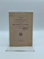 Elenco degli oggetti d'arte ammessi all'esposizione nelle sale della veneta I. R. Accademia nell'agosto 1850