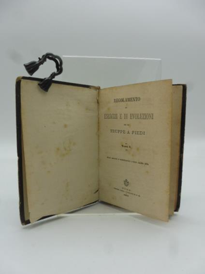 Regolamento di esercizi e di evoluzioni per le truppe a piedi. Tomo I - copertina