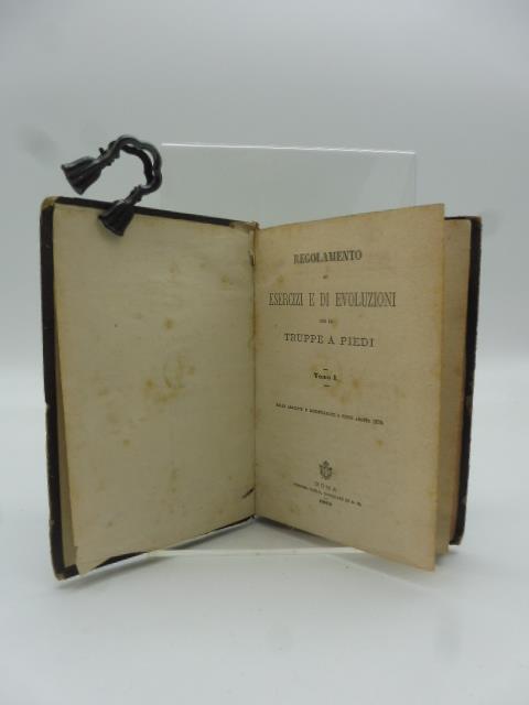 Regolamento di esercizi e di evoluzioni per le truppe a piedi. Tomo I - copertina