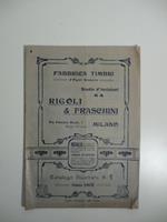 Rigoli & Fraschini, Milano. Fabbrica timbri d'ogni genere