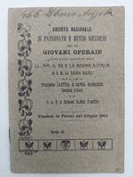 Societa' nazionale di patronato e mutuo soccorso per le giovani operaie... fondata in Torino nel giugno 1901 (Sede di Alba)