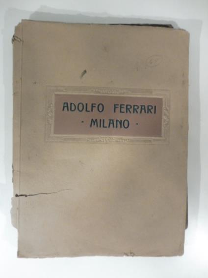 Alfredo Ferrari, Milano. Catalogo generale illustrato. Articoli per installazioni sanitarie, impianti idraulici ed acquedotti - copertina