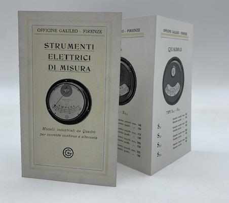 Officine Galileo, Firenze. Strumenti elettrici di misura. Modelli industriali da quadro per corrente continua e alternata